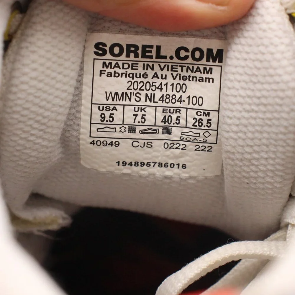 Sorel Explorer II Women's 9.5 Waterproof White Sneakers Mid Sneakers NL4884-100_3
